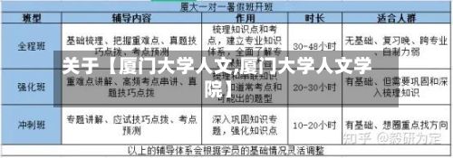 关于【厦门大学人文,厦门大学人文学院】-第2张图片
