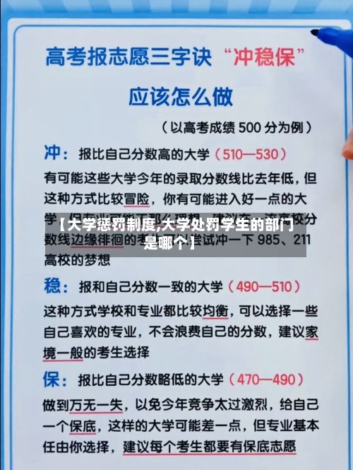 【大学惩罚制度,大学处罚学生的部门是哪个】