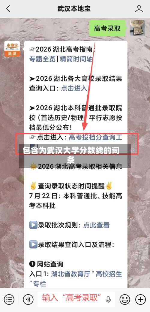 包含为武汉大学分数线的词条-第2张图片