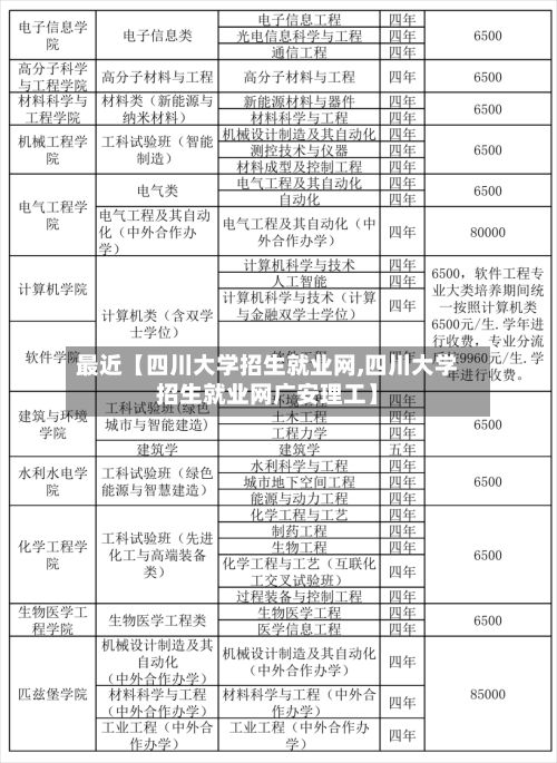 最近【四川大学招生就业网,四川大学招生就业网广安理工】