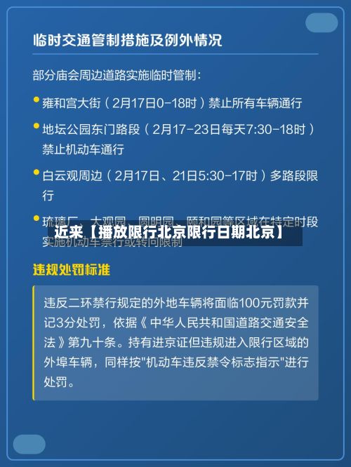 近来【播放限行北京限行日期北京】