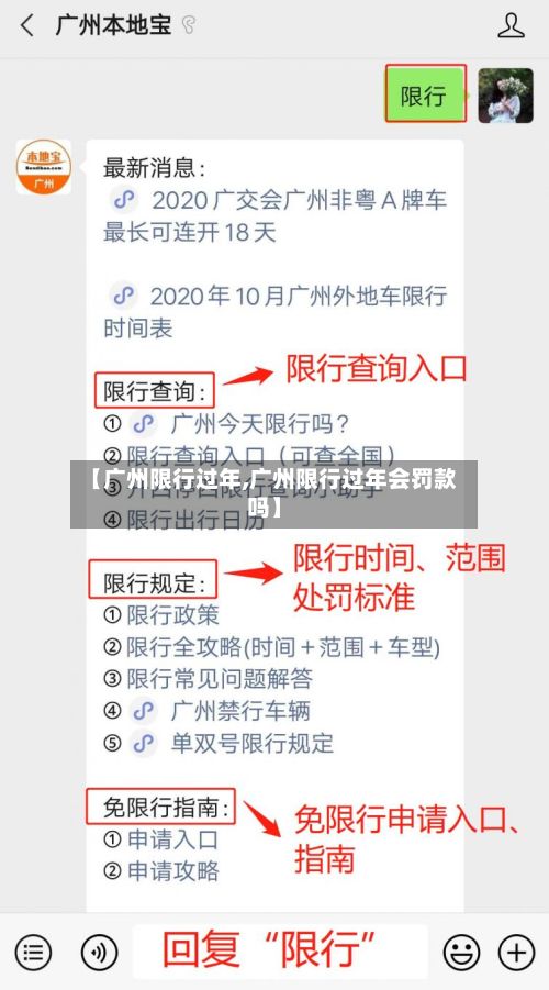 【广州限行过年,广州限行过年会罚款吗】