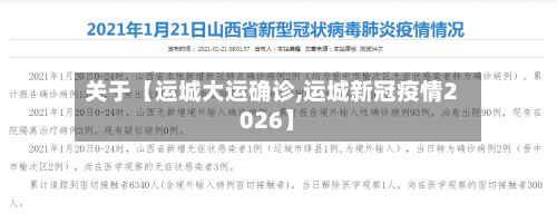 关于【运城大运确诊,运城新冠疫情2026】-第3张图片