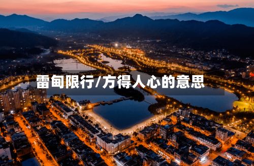 雷甸限行/方得人心的意思