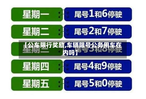 【公车限行奖励,车辆限号公务用车在内吗】