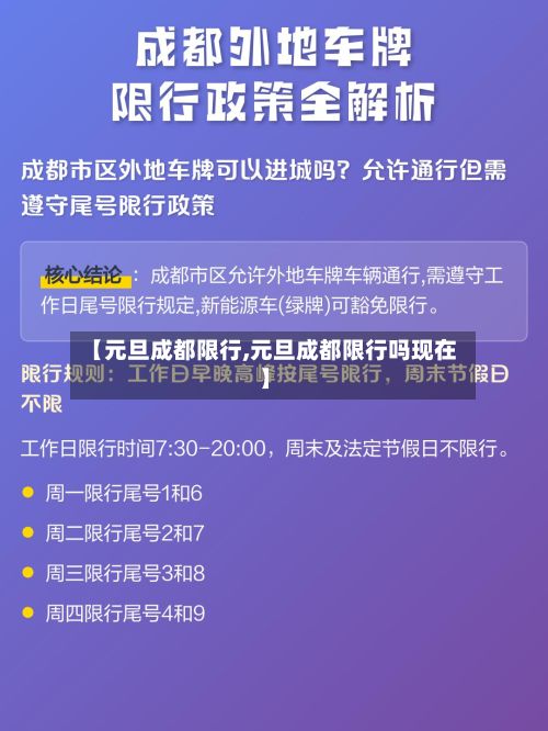 【元旦成都限行,元旦成都限行吗现在】-第3张图片